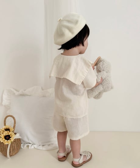 【即納】linen short pants