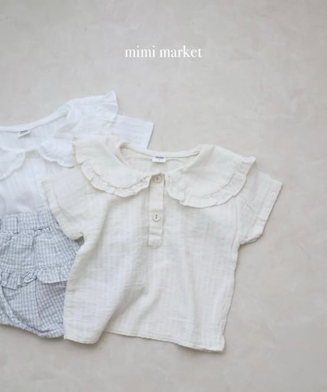 【即納】 moel collar blouse