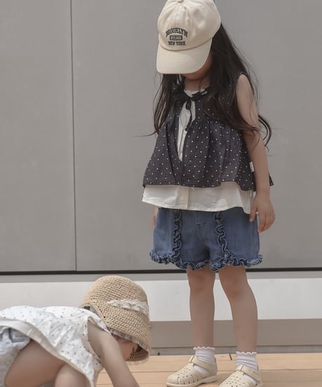 再入荷 【即納】 crinkle dot vest