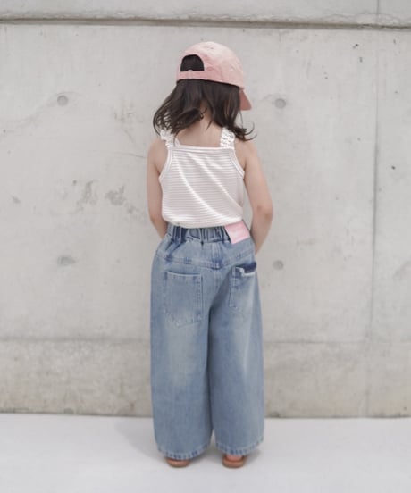 再入荷【即納】peach tag denim