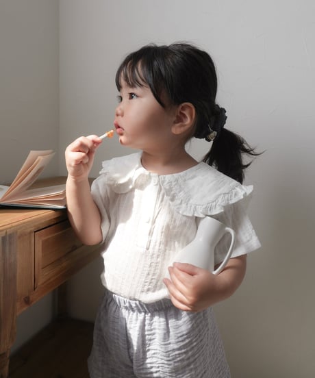 【即納】 moel collar blouse