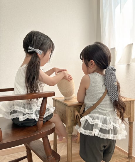 再入荷【即納】layer frill tank top