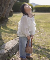【再入荷】ruffle blouse