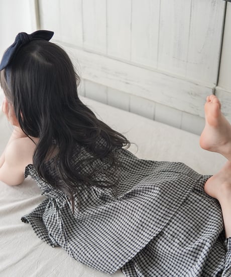 【 即納】 gingham check set up