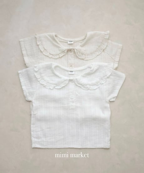 【即納】 moel collar blouse