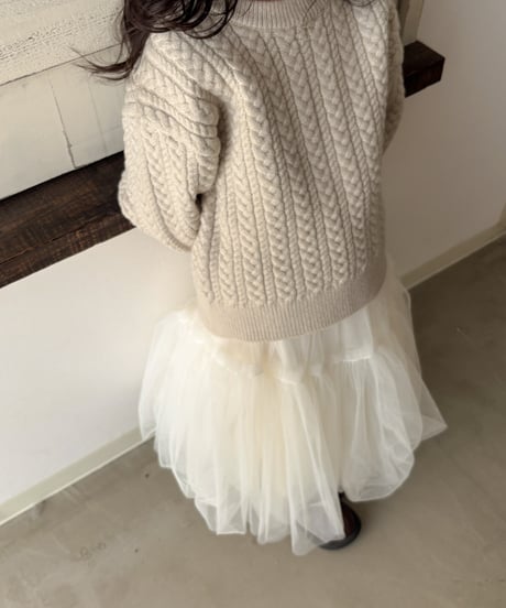 【即納】vanilla tulle skirt
