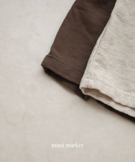 【即納】 linen suspender pants