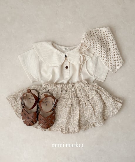 【即納】 linen sailor blouse