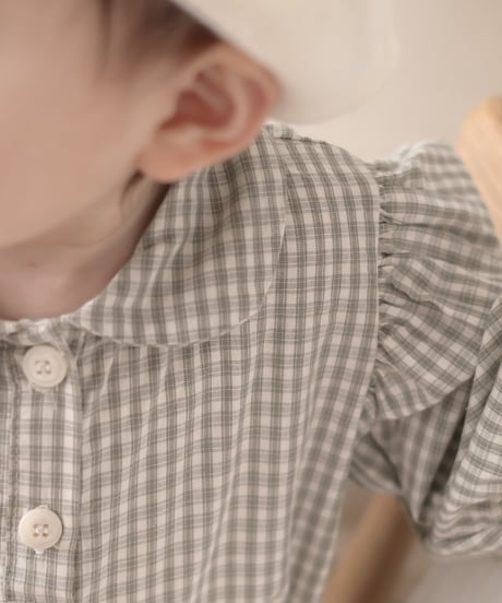 【即納】 check collar suit