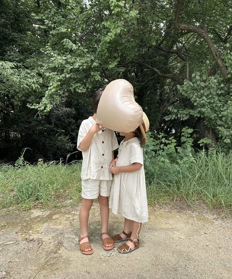 【即納】wrincle linen onepiece