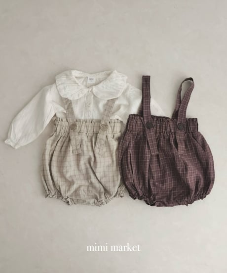 【即納】  lala check suspender
