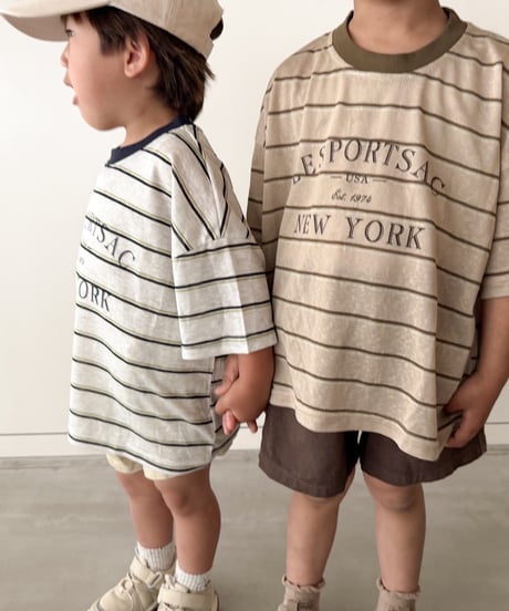 【即納】 vintage border tee