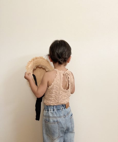 再入荷【 即納】crochet camisole tops
