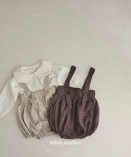 【即納】  lala check suspender