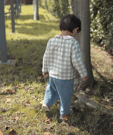 【即納】 soft denim pants