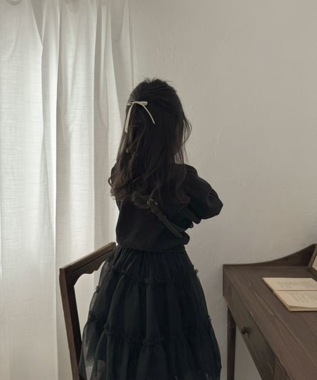 再入荷【即納】tulle skirt  / black