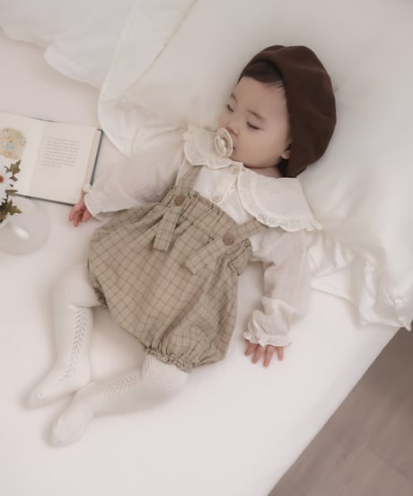【即納】  lala check suspender