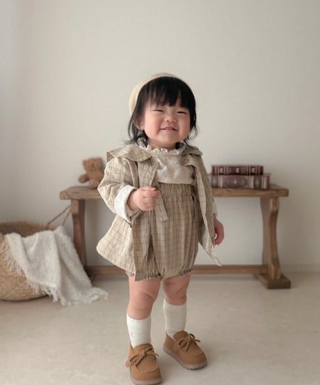【即納】  lala check suspender