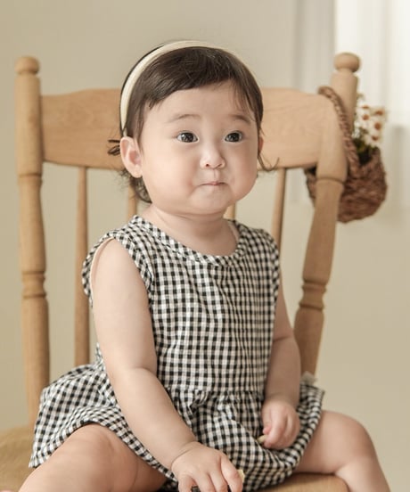 【即納】  bebe gingham check set up