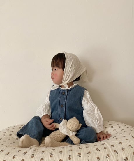 【 即納】denim jump suit