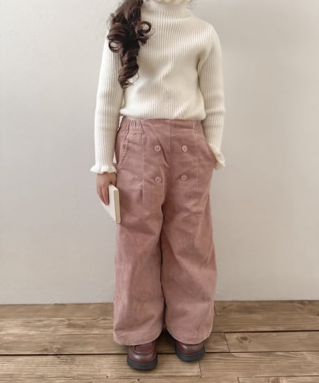 【即納】 button corduroy pants