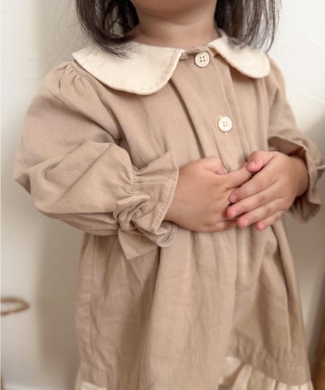【即納】milky frill onepiece