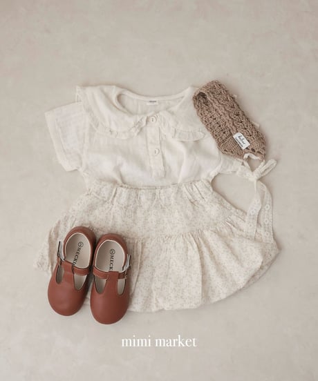 【即納】 moel collar blouse