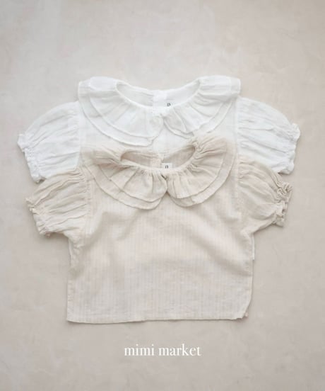 【即納】 duel collar blouse
