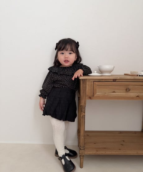 【即納】 dia fril collar tee