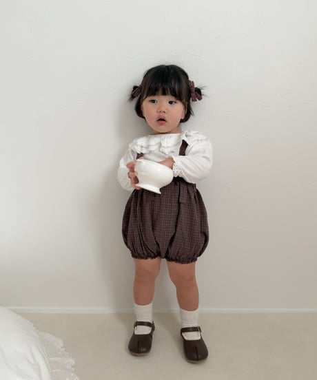 【即納】  lala check suspender