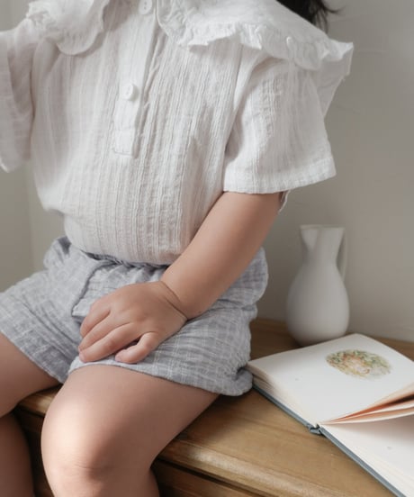 【即納】 moel collar blouse