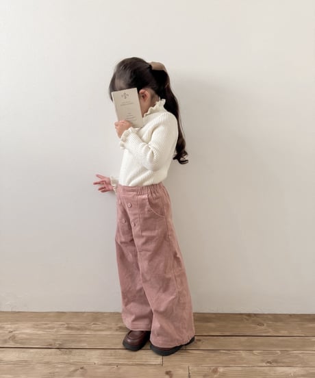 【即納】 button corduroy pants