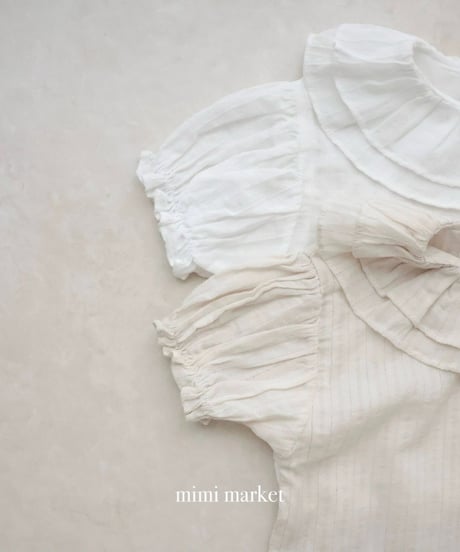 【即納】 duel collar blouse