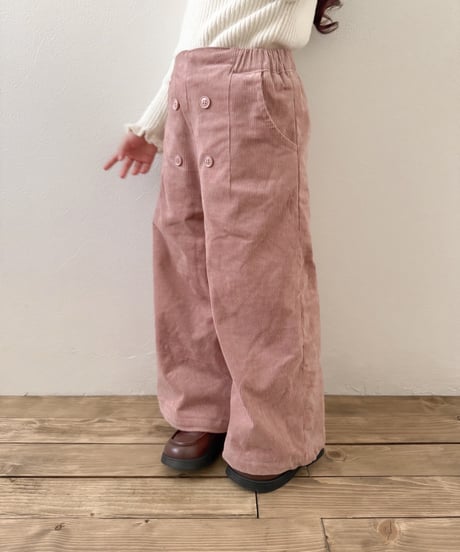 【即納】 button corduroy pants