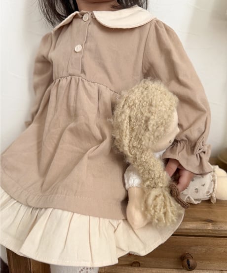 【即納】milky frill onepiece