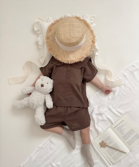 【即納】linen short pants