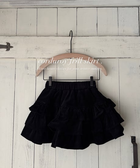【即納】 corduroy frill skirt