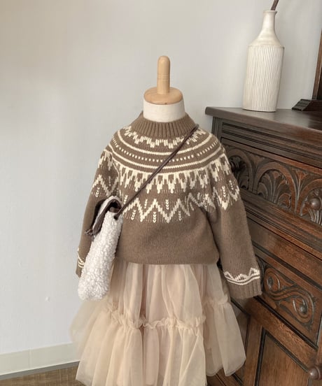 再入荷【即納】tulle skirt / beige