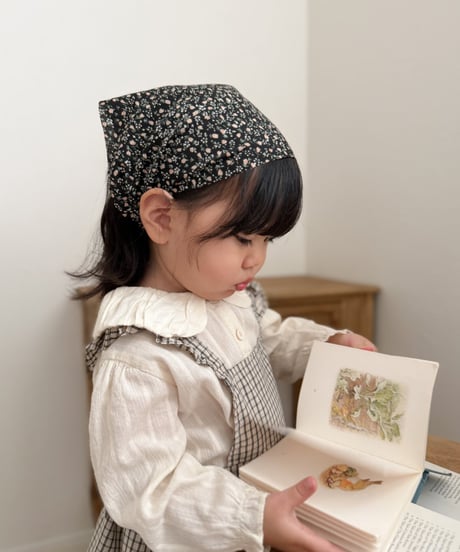 【即納】  volume collar blouse