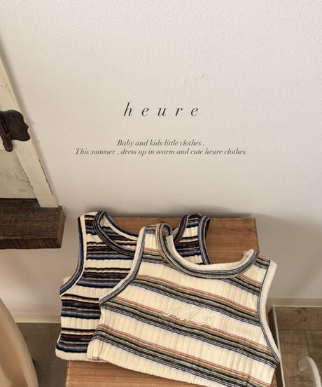 再入荷【即納】 border rib tanktops