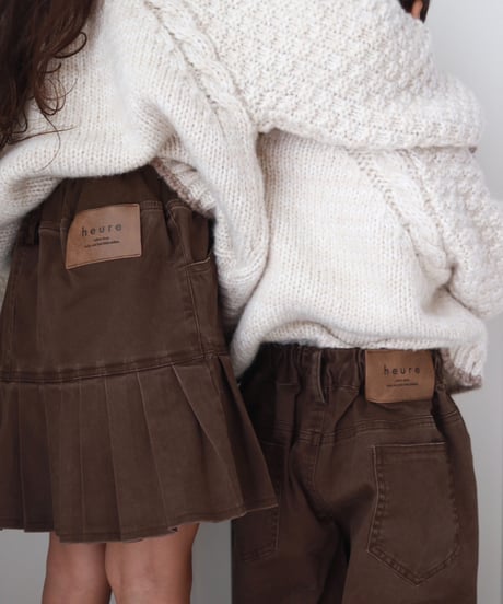 【即納】 roast chocolate denim pants