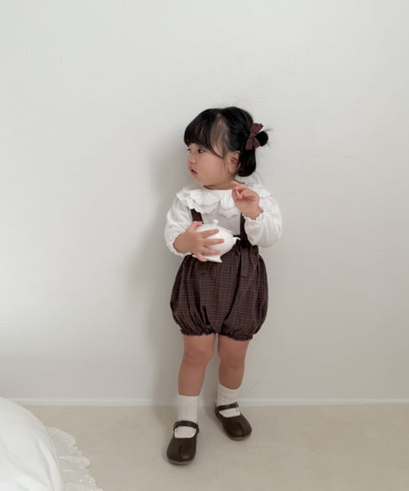 【即納】  lala check suspender
