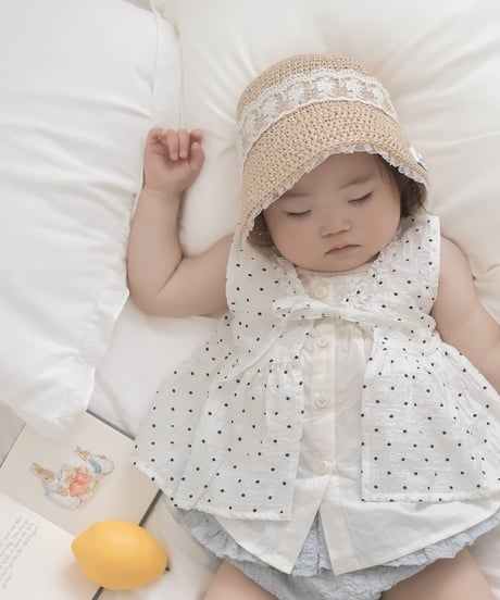 再入荷 【即納】 crinkle dot vest