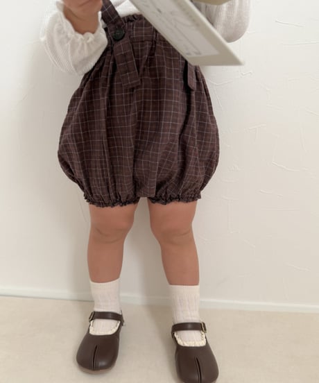 【即納】  lala check suspender