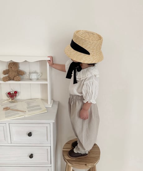 【即納】 duel collar blouse