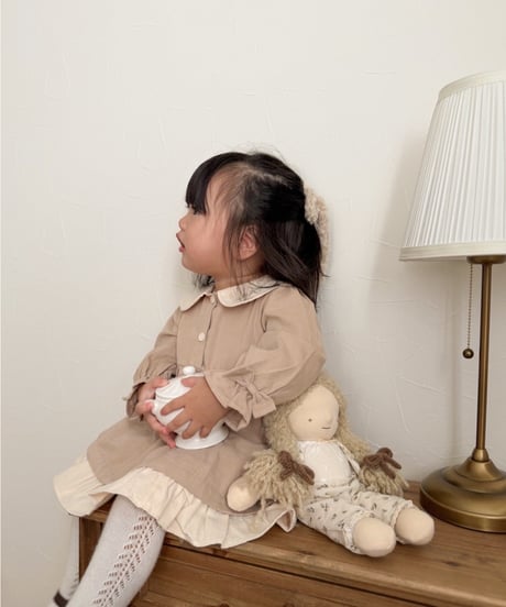 【即納】milky frill onepiece