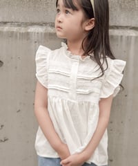 【即納】 lace pintuck blouse