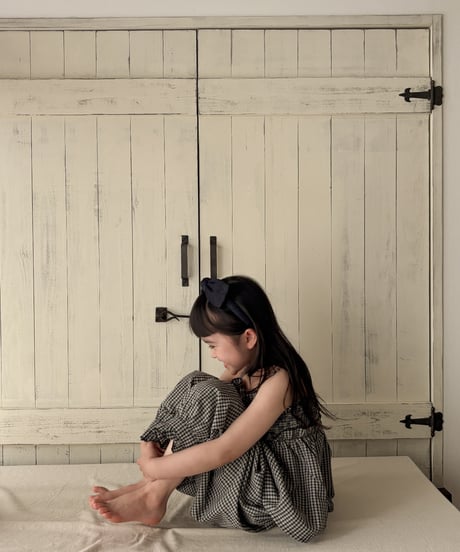 【 即納】 gingham check set up