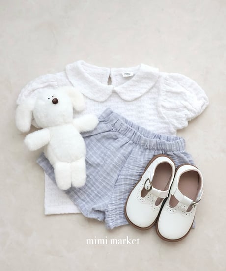 【即納】  knit puff tee
