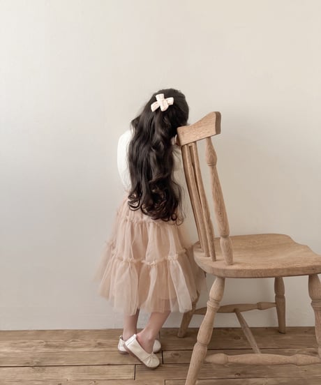再入荷【即納】tulle skirt / beige